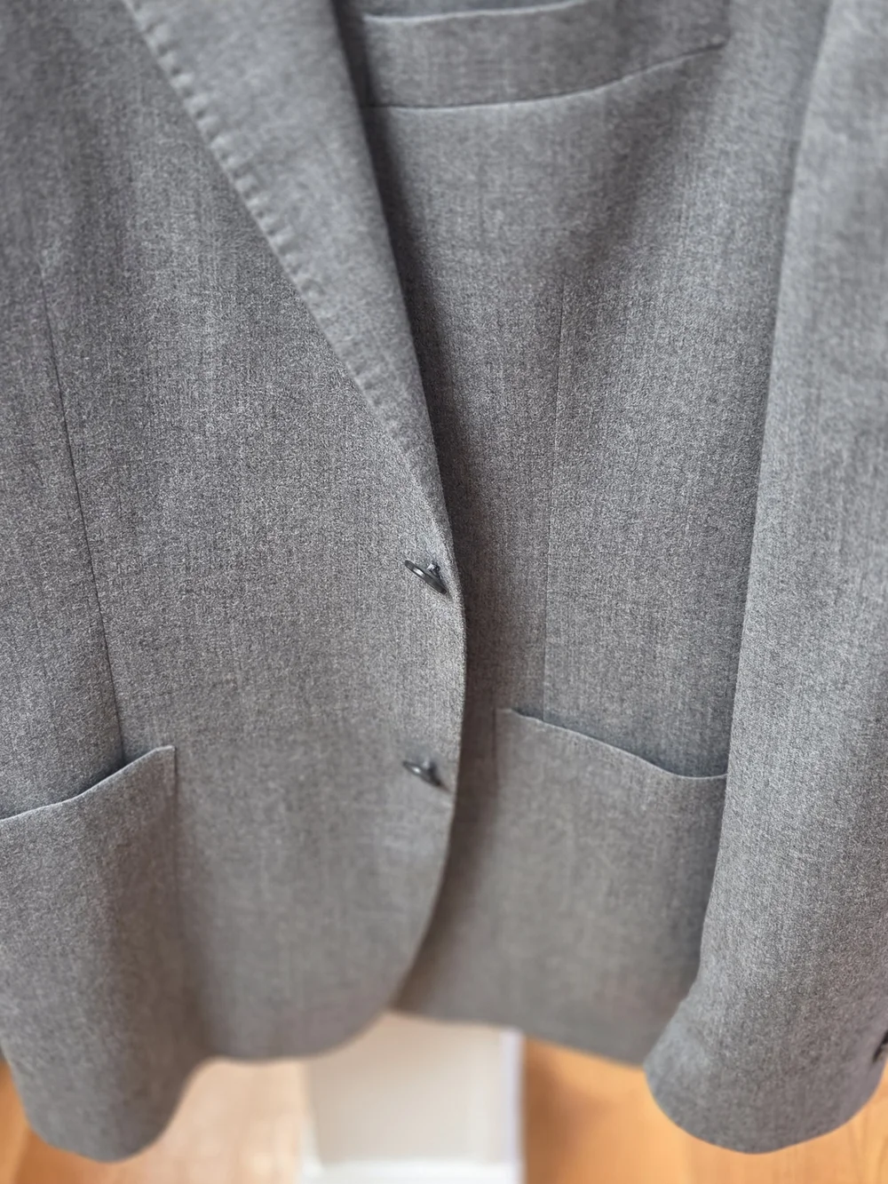 Vince Men's Drago 14.5 Micron Wool Light Gray Italian Sport Coat Blazer (42R)
